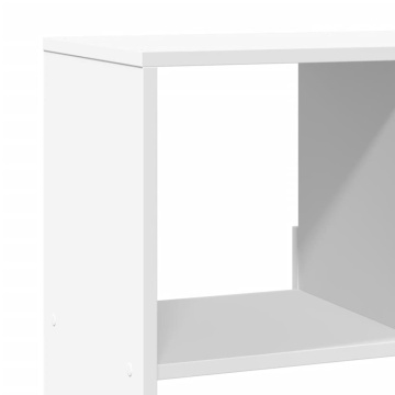 Bibliotecă, alb, 100x33x125,5 cm, lemn prelucrat - Img 6