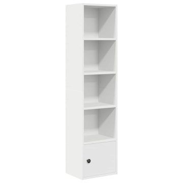 Bibliotecă, alb, 31x24x127 cm, lemn prelucrat - Img 2