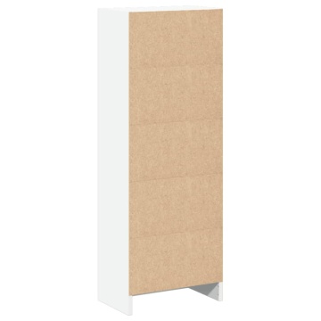 Bibliotecă, alb, 40x24x109 cm, lemn prelucrat - Img 5