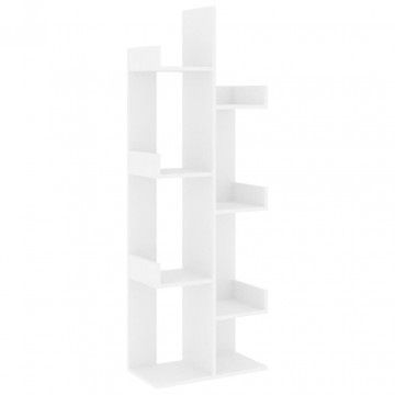 Bibliotecă, alb, 48x25,5x140 cm, PAL - Img 2