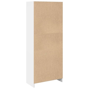 Bibliotecă, alb, 57x28,5x141 cm, lemn prelucrat - Img 5