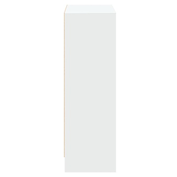 Bibliotecă, alb, 60x24x76 cm, lemn compozit - Img 5