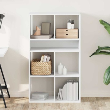 Bibliotecă, alb, 66x31x112 cm, lemn prelucrat - Img 3