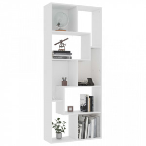 Bibliotecă, alb, 67 x 24 x 161 cm, PAL - Img 4