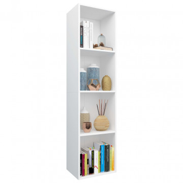 Bibliotecă/Comodă TV, alb, 36 x 30 x 143 cm, PAL - Img 3