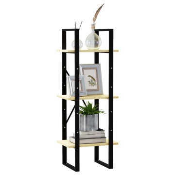 Bibliotecă cu 3 rafturi, 40x30x105 cm, lemn masiv de pin - Img 4