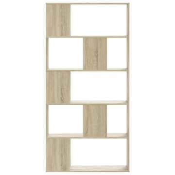 Bibliotecă cu 5 niveluri stejar sonoma 80,5x23,5x162,5 cm lemn - Img 3