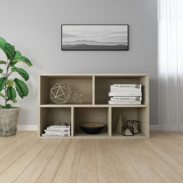 Bibliotecă/Dulap, stejar sonoma, 50x25x80 cm, lemn prelucrat - Img 5