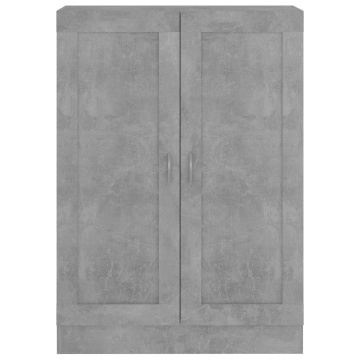 Bibliotecă, gri beton, 82,5 x 30,5 x 115 cm, PAL - Img 5
