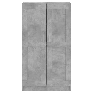 Bibliotecă, gri beton, 82,5 x 30,5 x 150 cm, lemn prelucrat - Img 8