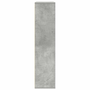 Bibliotecă, gri beton, 89x24x101,5 cm, lemn prelucrat - Img 8