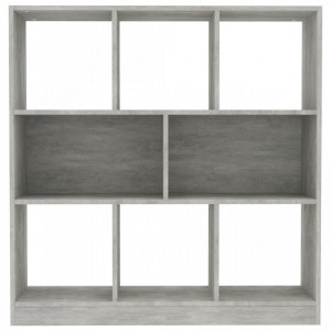 Bibliotecă, gri beton, 97,5 x 29,5 x 100 cm, PAL - Img 4