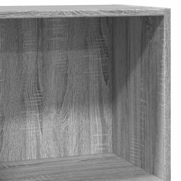 Bibliotecă, gri sonoma, 40x24x76 cm, lemn prelucrat - Img 6