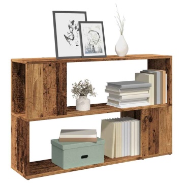 Bibliotecă, Lemn vechi, 100x24x63 cm, PAL - Img 1