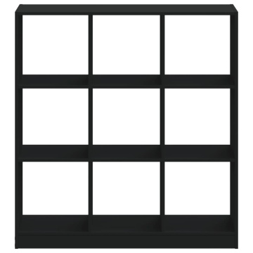 Bibliotecă, negru, 102x32x108 cm, lemn prelucrat - Img 4