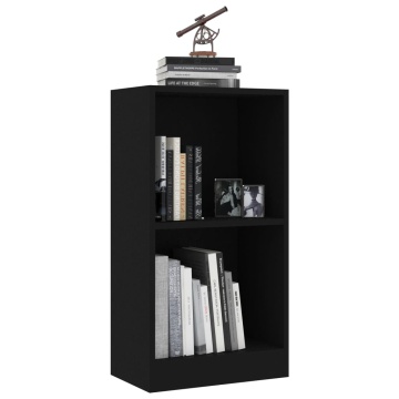Bibliotecă, negru, 40x24x75 cm, lemn prelucrat - Img 3