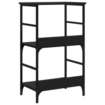 Bibliotecă, negru, 50x33x82 cm, lemn prelucrat - Img 5