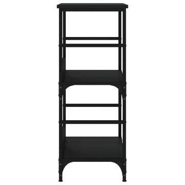 Bibliotecă, negru, 50x33x82 cm, lemn prelucrat - Img 8