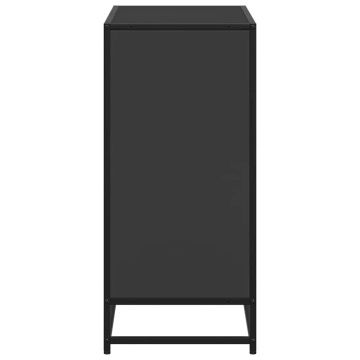 Bibliotecă, negru, 80,5x35x76 cm, lemn prelucrat - Img 8