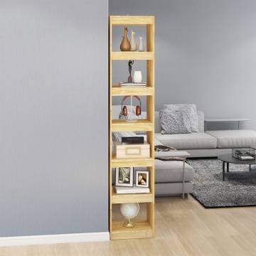 Bibliotecă/Separator cameră, 40x30x199 cm, lemn masiv pin - Img 3