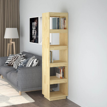 Bibliotecă/Separator cameră, 40x35x167 cm, lemn masiv de pin - Img 1