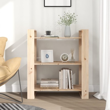 Bibliotecă/Separator cameră, 80x35x91 cm, lemn masiv de pin - Img 3