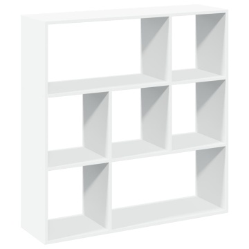 Bibliotecă/separator cameră alb 102x29x103,5 cm lemn prelucrat - Img 6