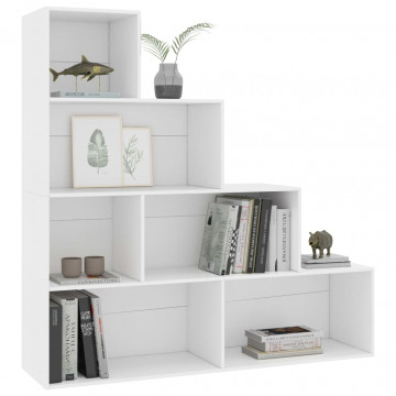 Bibliotecă/Separator cameră, alb, 155x24x160 cm, PAL - Img 3