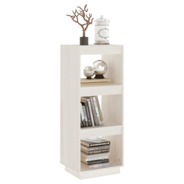 Bibliotecă/Separator cameră, alb, 40x35x103 cm, lemn masiv pin - Img 4