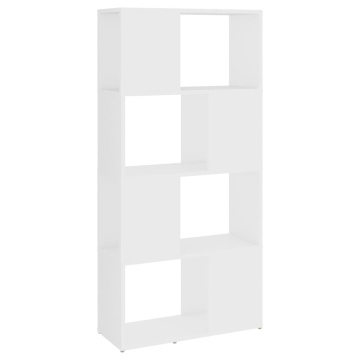 Bibliotecă/Separator cameră, alb, 60x24x124,5 cm, PAL - Img 2