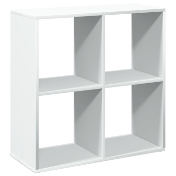 Bibliotecă/separator cameră alb 69,5x29x69,5 cm lemn prelucrat - Img 6