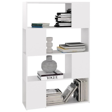 Bibliotecă/Separator cameră, alb, 80x24x124,5 cm, PAL - Img 4