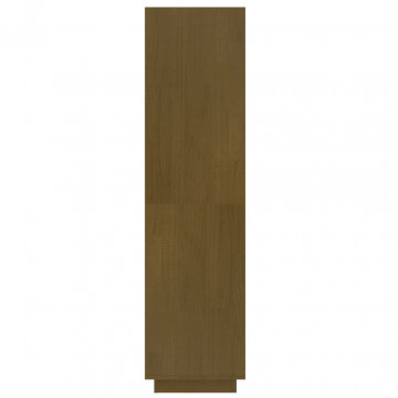 Bibliotecă/Separator cameră maro miere 40x35x135cm lemn pin - Img 5