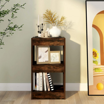 Bibliotecă/Separator cameră, stejar fumuriu, 40x30x72 cm - Img 8