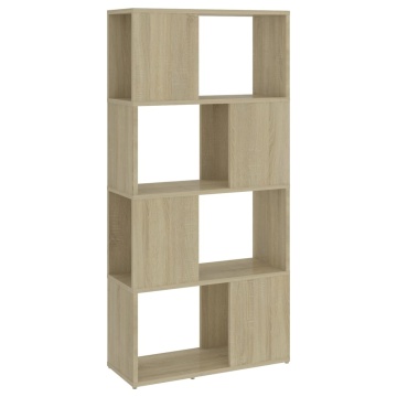 Bibliotecă/Separator cameră stejar sonoma 60x24x124,5 cm PAL - Img 2