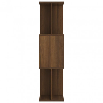 Bibliotecă/Separator, stejar maro, 80x24x96 cm , lemn prelucrat - Img 4