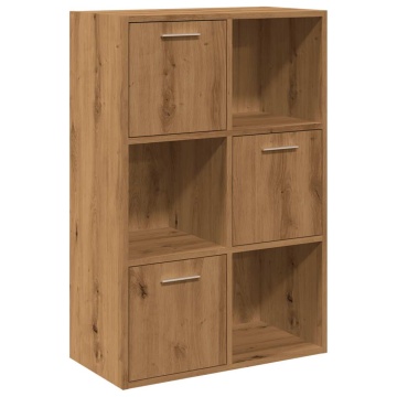 Bibliotecă, stejar artizanal, 60,5x30x90 cm, lemn prelucrat - Img 2