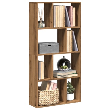 Bibliotecă, stejar artizanal, 60x20x120 cm, lemn prelucrat - Img 1