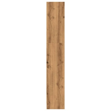 Bibliotecă, stejar artizanal, 80x24x143 cm, lemn prelucrat - Img 8