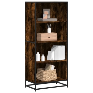 Bibliotecă, stejar fumuriu, 60x35x139 cm, lemn prelucrat - Img 1