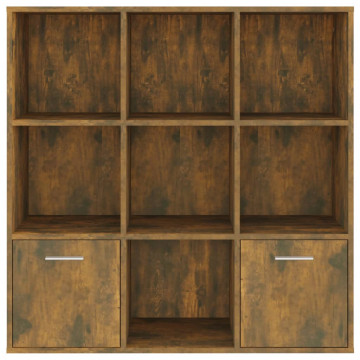 Bibliotecă, stejar fumuriu, 98x30x98 cm - Img 3