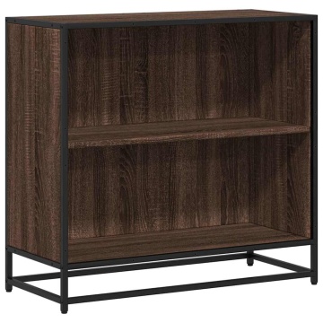 Bibliotecă, stejar maro, 80,5x35x76 cm, lemn prelucrat - Img 2