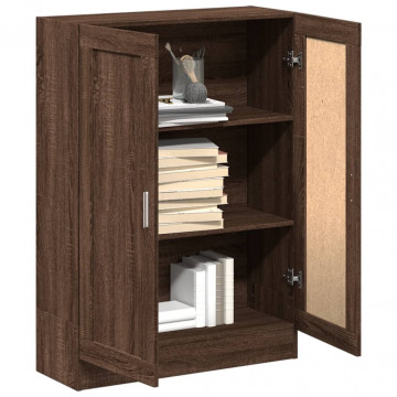 Bibliotecă, stejar maro, 82,5x30,5x115 cm, lemn prelucrat - Img 4