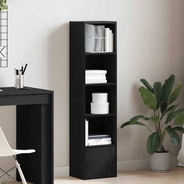 Bibliotecă Stejar negru 31x24x127 cm Lemn prelucrat - Img 3