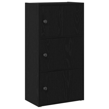 Bibliotecă Stejar negru 40x24x77 cm Lemn prelucrat - Img 2