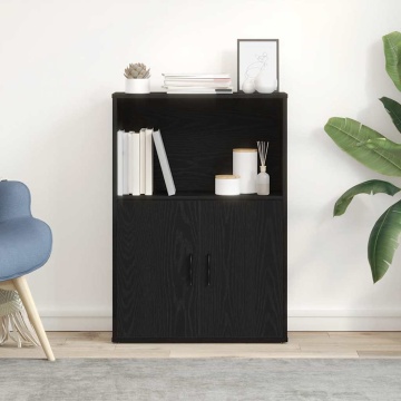 Bibliotecă Stejar negru 60x24x85 cm Lemn prelucrat - Img 3
