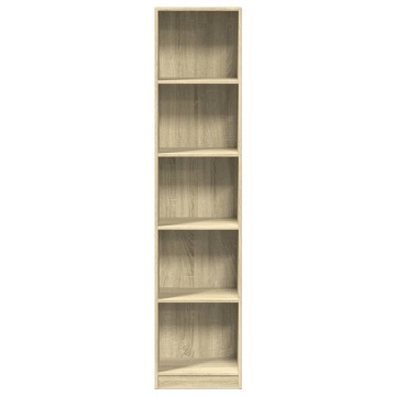 Bibliotecă, stejar sonoma, 40x24x176 cm, lemn prelucrat - Img 4