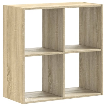 Bibliotecă, stejar sonoma, 68,5x32x68,5 cm, lemn prelucrat - Img 5