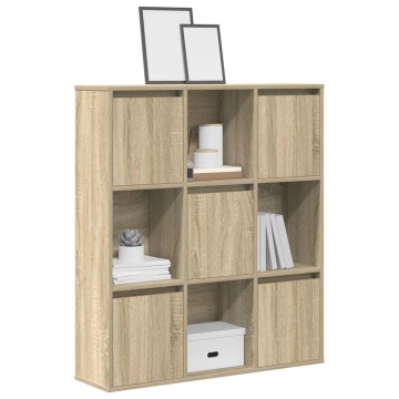 Bibliotecă, stejar sonoma, 89x24x101,5 cm, lemn prelucrat - Img 1