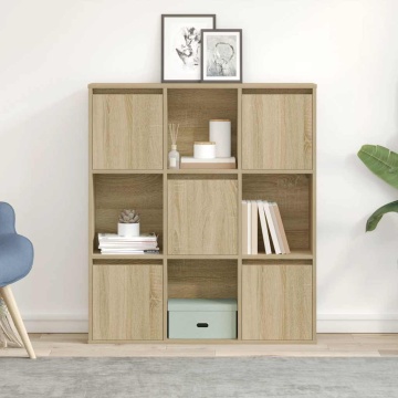Bibliotecă, stejar sonoma, 89x24x101,5 cm, lemn prelucrat - Img 3
